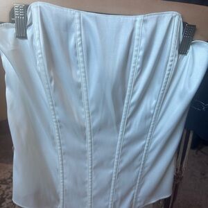 Elegant White Corset Top